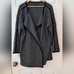 Banana Republic Women's Charcoal Grey Open Front Cardigan | Size XL